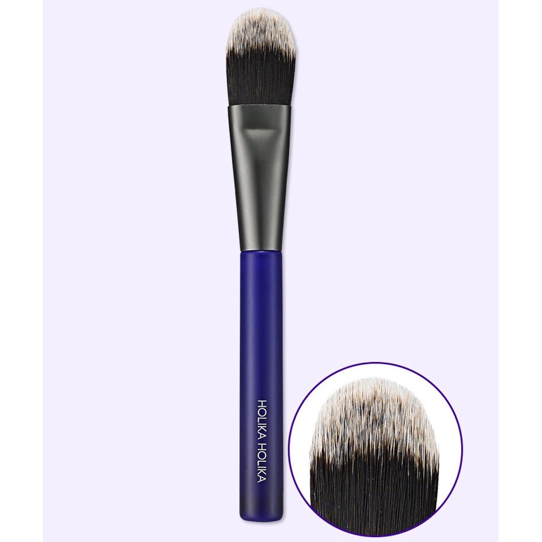 Cọ tán kem nền dẹt Hàn Quốc Holika Holika Magic Tool Flat Foundation lông mềm mại, thiết kế dễ dàng sử dụng 15,8x2,5cm