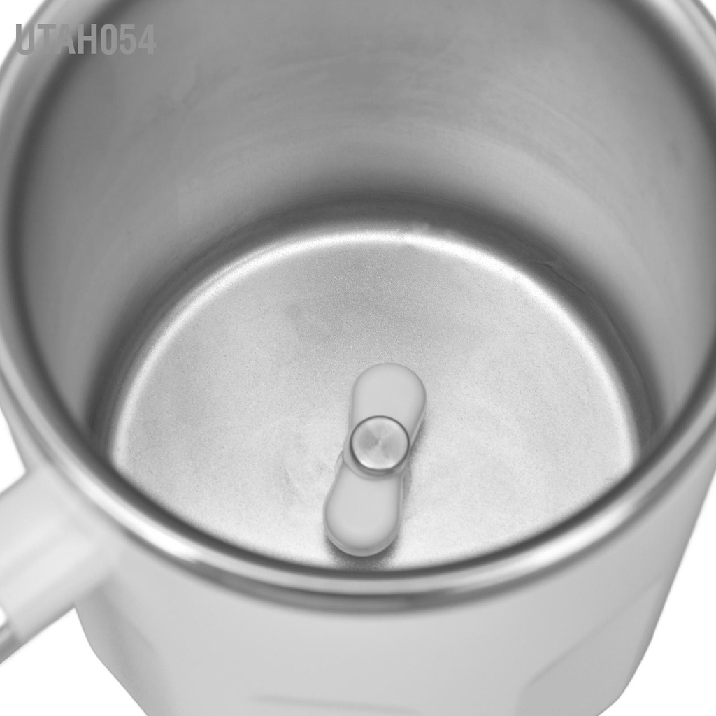 Utah054 Cốc cà phê tự khuấy 360ml Sự khác biệt nhiệt độ Tự động cốc bằng thép không gỉ có nắp