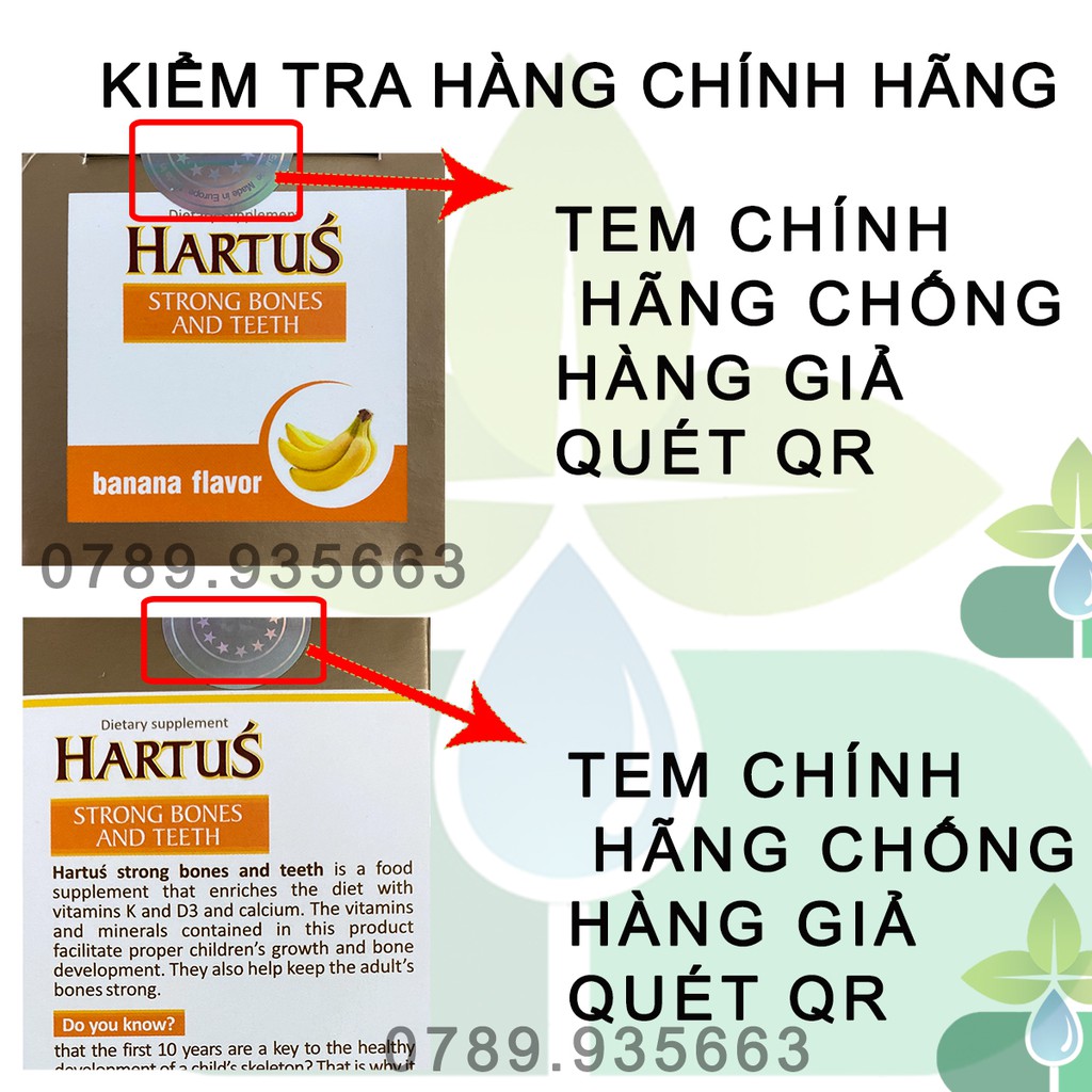 Hartus Canxi.Bổ sung Canxi,Vitamin K+D3 Từ 4 Tháng Tuổi.Phát Triển Chiều Cao Tối Đa