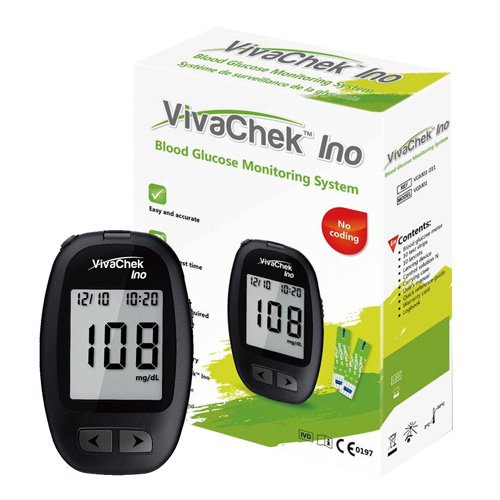 CTKM MÁY ĐO ĐƯỜNG HUYẾT VIVA CHEK INO - MỸ/CTKM mua 4 hộp que tặng 1 máy X