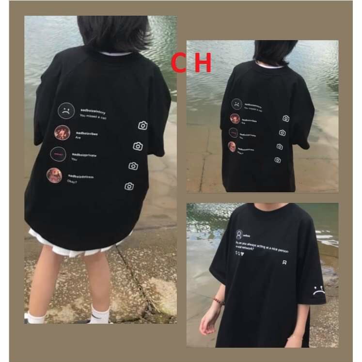 Áo Phông Nam Nữ Tay Lỡ ^Sadboi máy ảnh^ - Áo nam nữ Unisex Phông Rộng Cá Tính