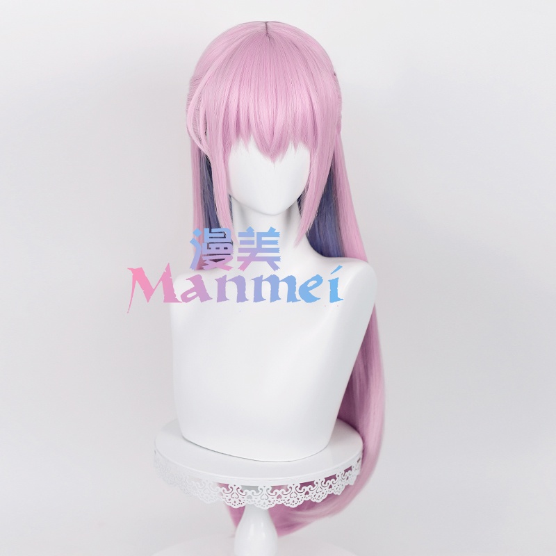 Bộ Tóc Giả Dài Thẳng Nhuộm Màu Hồng Xanh Dương Shikimori's No Just A Cutie