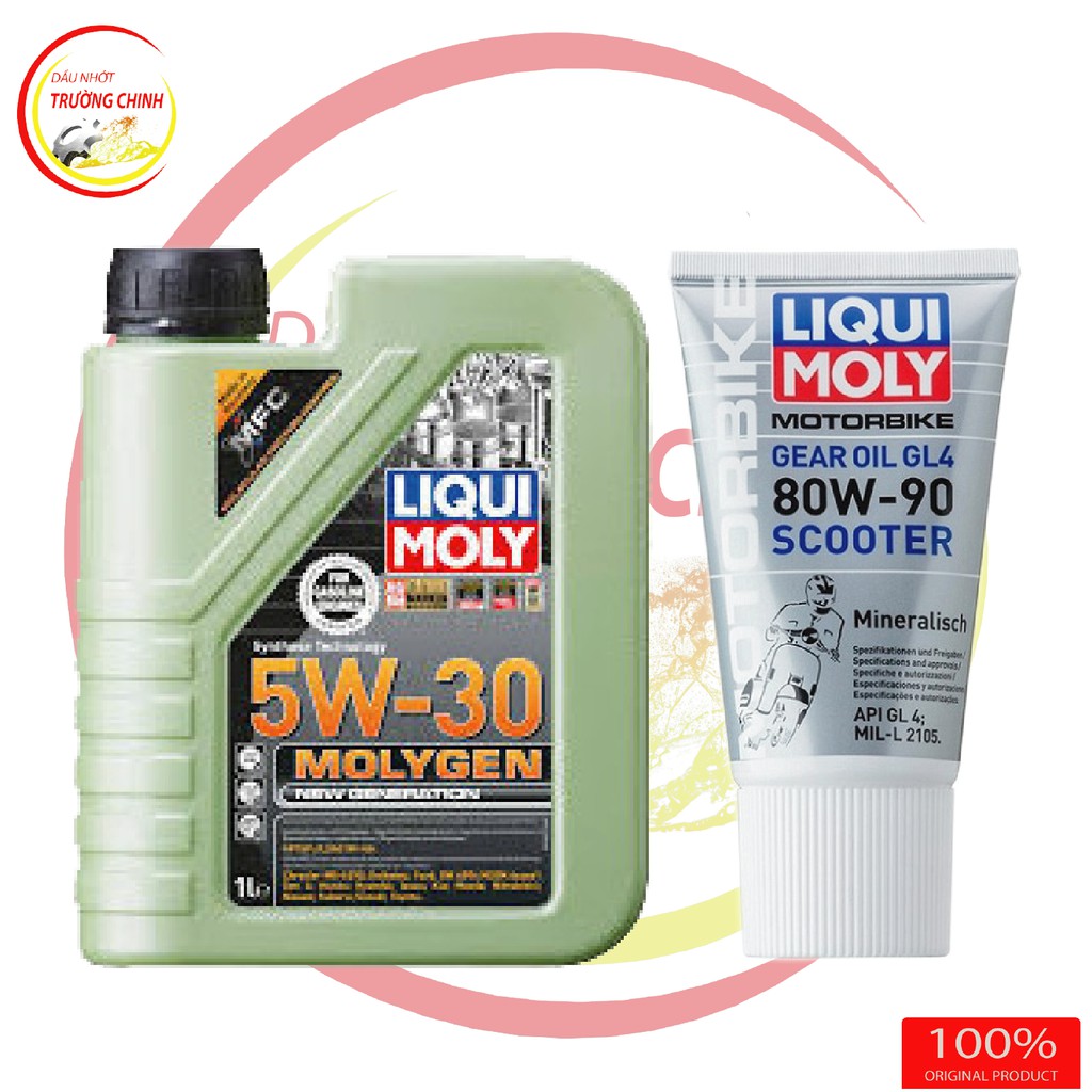 [Mã LT50 giảm 50k đơn 250k] Combo nhớt Liqui Moly Molygen 5W30 1L + Hộp số liqui Moly 150ML dành cho xe ga