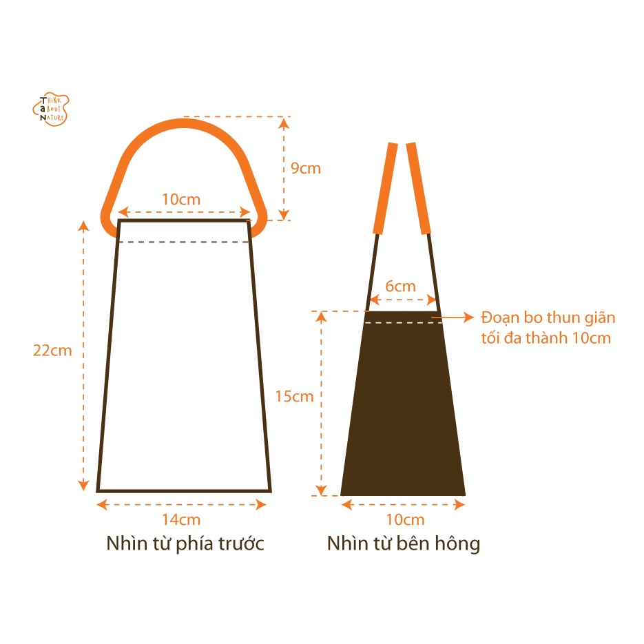 Túi vải đựng bình nước họa tiết hoa nhí hồng sọc Tancupholder