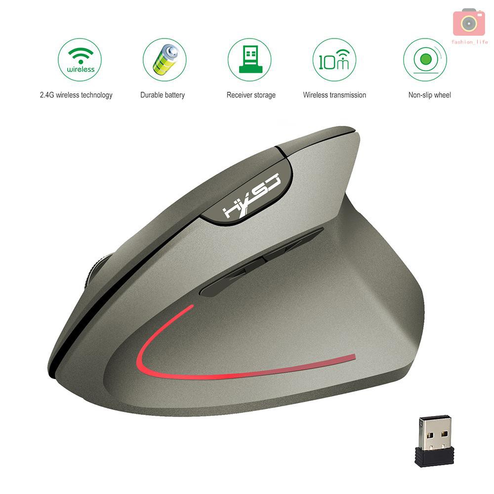 chuột không dây Hxsj 3 Dpi 2400 Dpi Có Thể Điều Chỉnh Kèm Sạc Usb