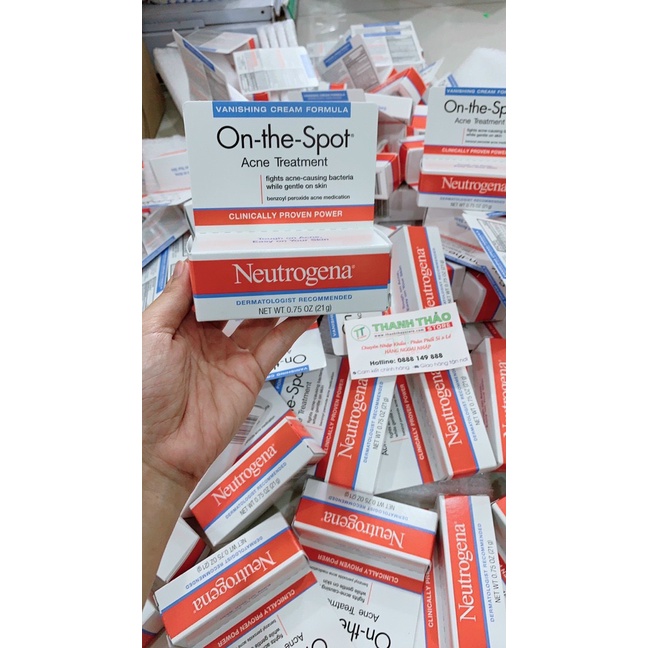 Kem mụn Neutrogena On The Spot Acne Treatment 21gr (chấm mụn)