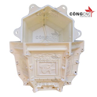 Khuôn Lục Giác 38 không chân đôn, khuôn chậu cảnh ABS, khuôn chậu cảnh Công CNC, khuôn đúc chậu xi măng