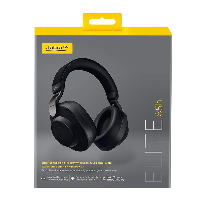 [Mã ELTECHZONE giảm 5% đơn 500K] Tai Nghe Không Dây, Bluetooth Chụp Tai On-ear Jabra Elite 85h - Hàng Chính Hãng