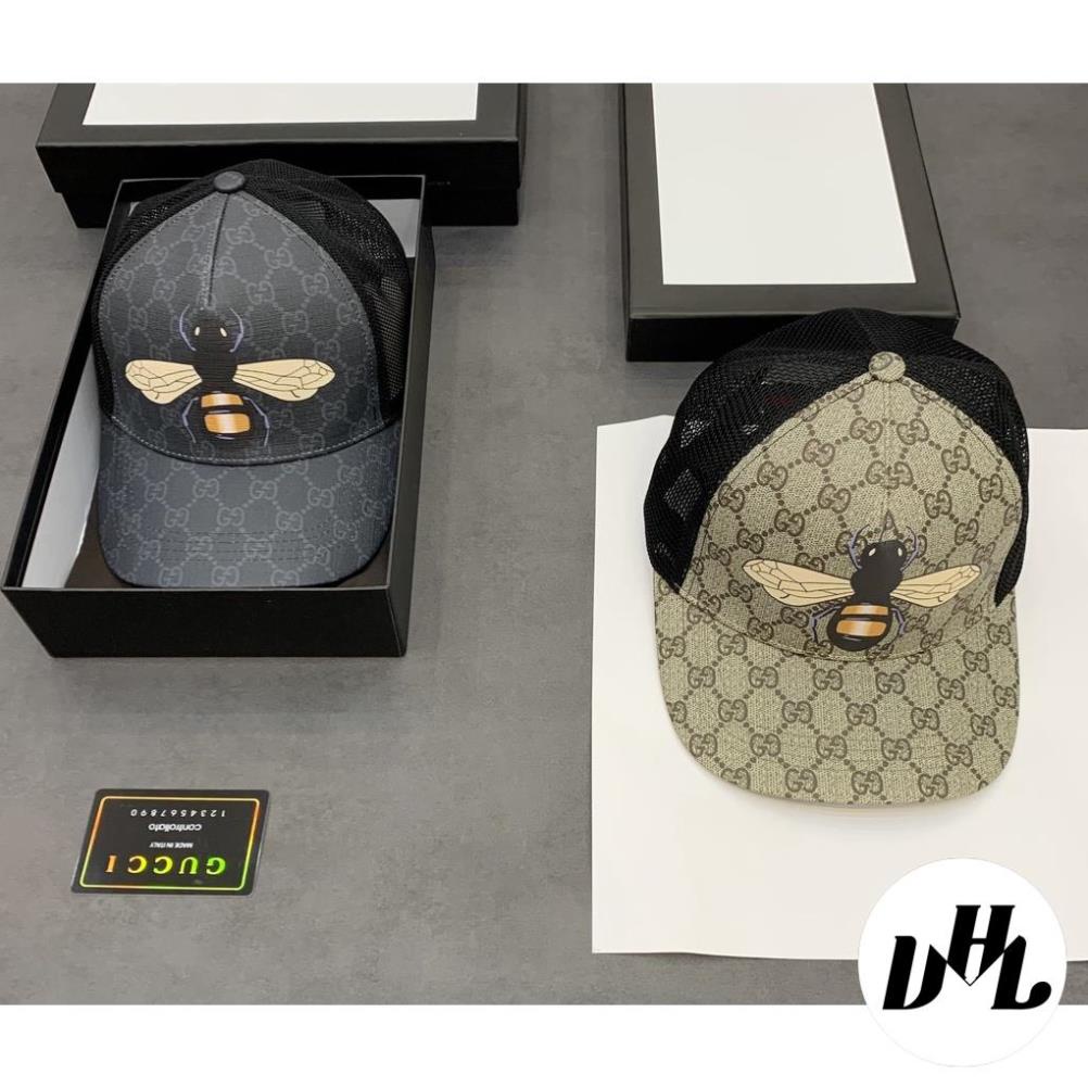 Mũ lưỡi trai gucci nam cao cấp form dáng chuẩn ôm đầu in hình con ong vàng cao cấp
