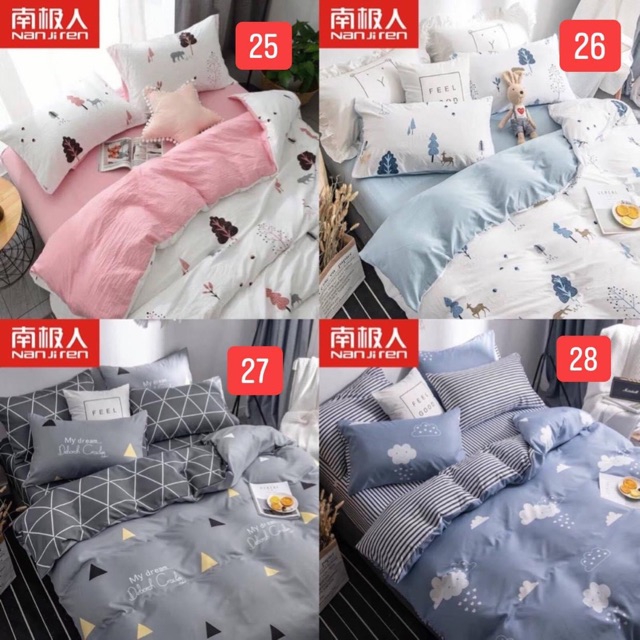 SET CHĂN GA GỐI NANJIREN ( NHỚ NOTE TÊN FB VÀO LƯU Ý NGƯỜI BÁN HOẶC IB CHO SHOP ĐÊ CHỌN MÀU )