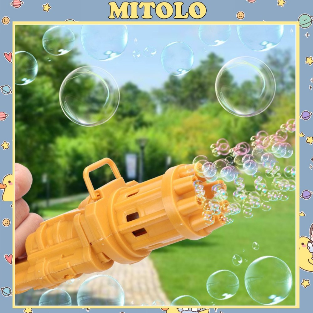 Súng Bắn Bong Bóng 8 Nòng Siêu Mạnh Mitolo đồ chơi cây bắn bong bóng cho bé 8880-1