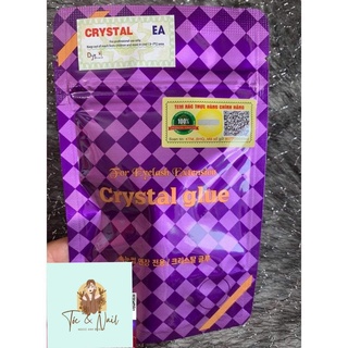 Keo nối mi crystal glue tím chính hãng hàn quốc 5ml