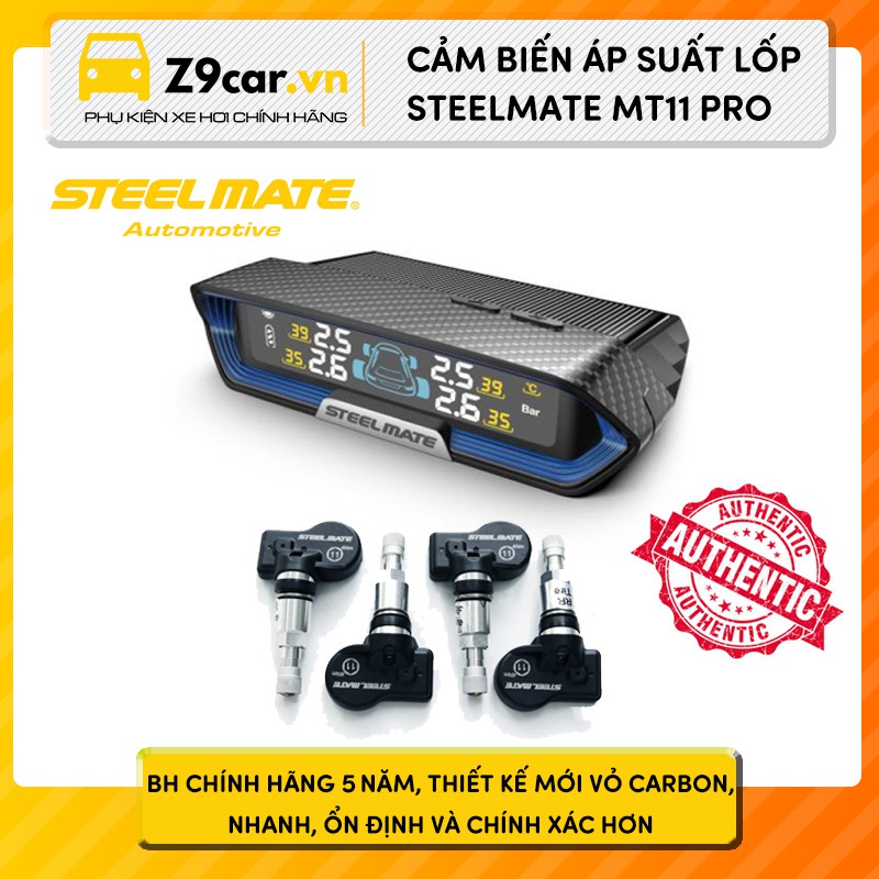 Cảm biến áp suất lốp Steelmate MT11 PRO - Phiên bản mới nhất 2022 - BH 5 năm