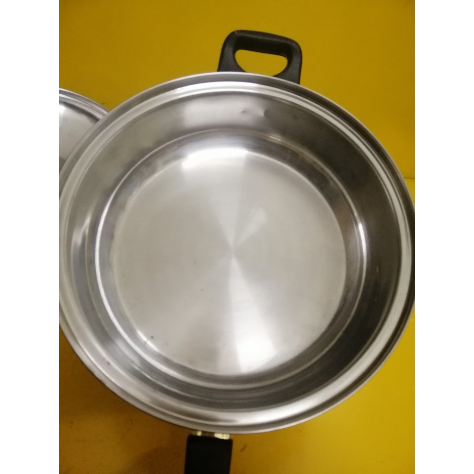 Chảo inox nội địa Nhật (Eurocook), size 26cm, cao 7.5cm (mã 770), Dùng được bếp từ