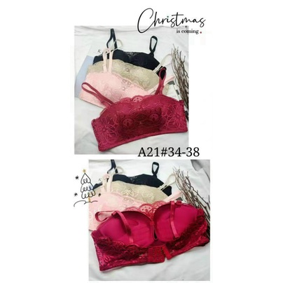 Sale 50% :Áo ngực ren mút ép quả ngang  đệm nâng 1,5 cm mềm êm đủ size