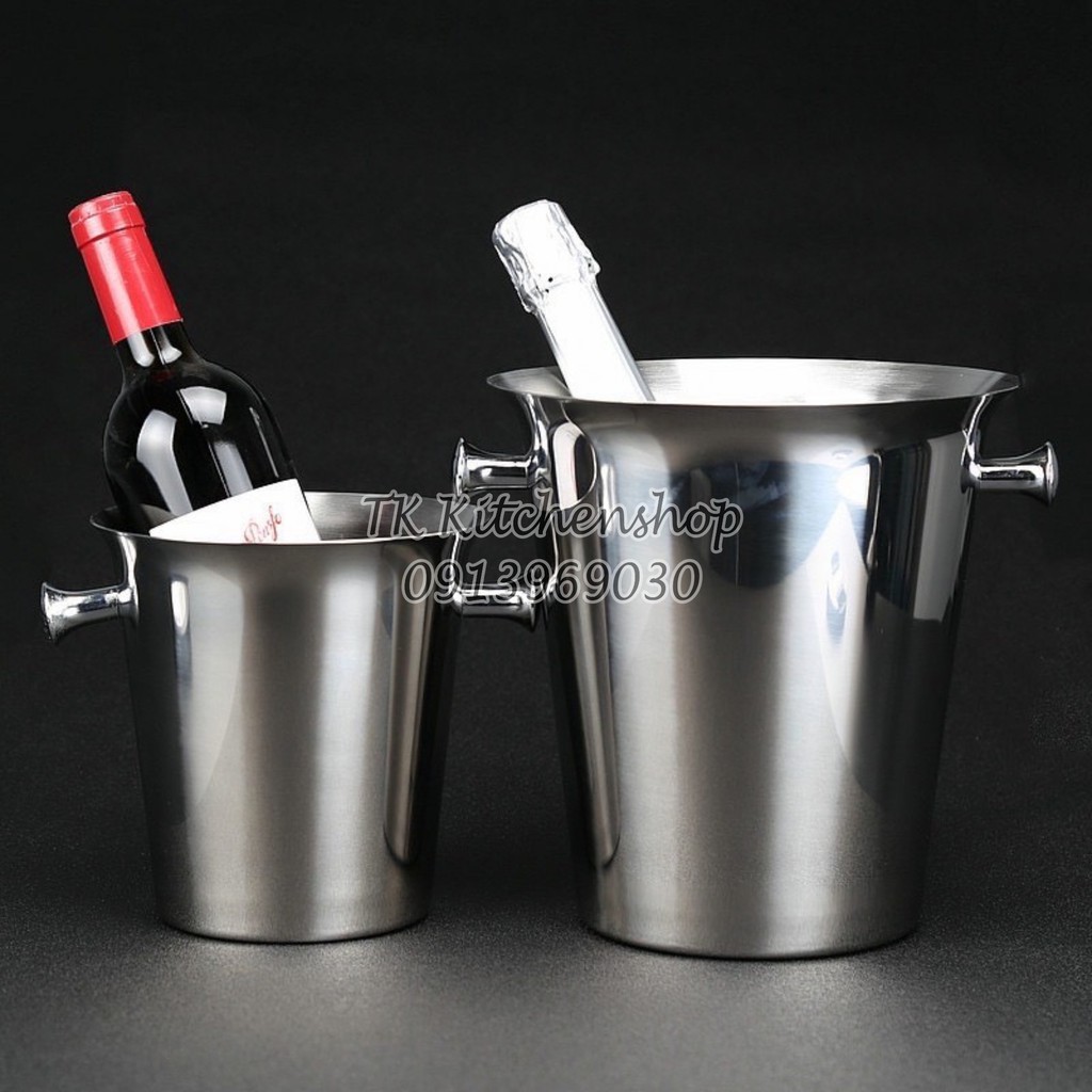 Mua Xô ngâm rượu vang inox / Xô inox 304 ướp lạnh rượu vang (loe miệng ...