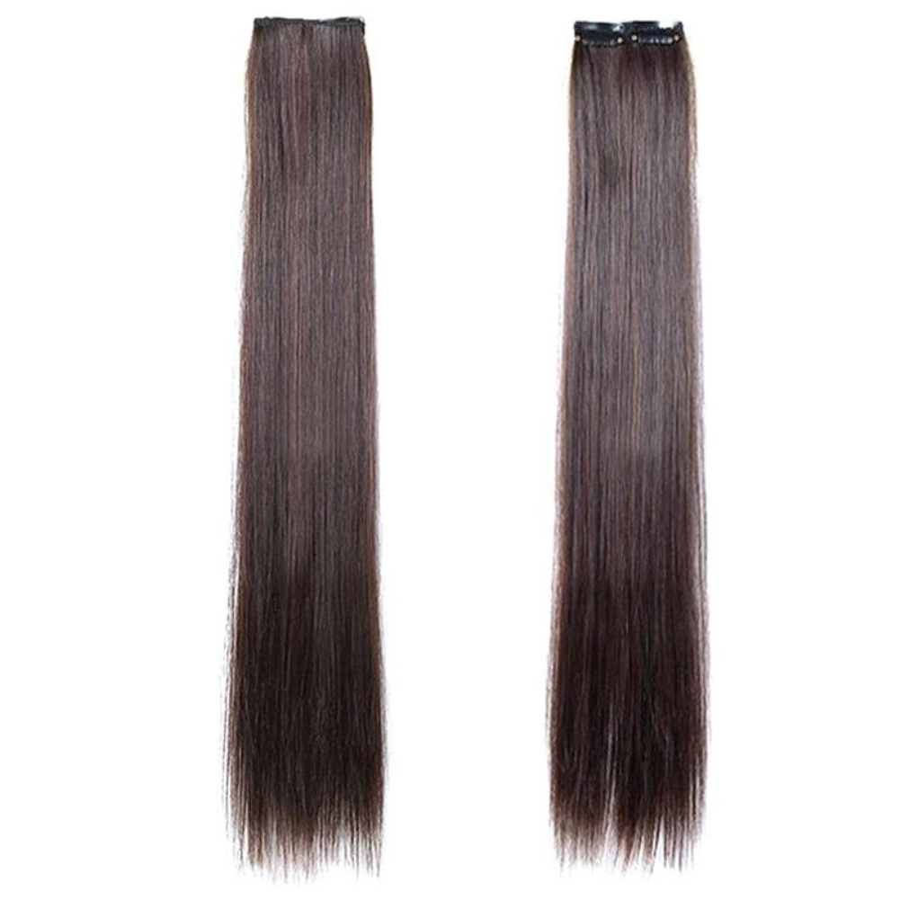[Hàng mới về] Tóc giả nối dài dáng thẳng 2 kẹp siêu bền dùng hóa trang dành cho nữ
