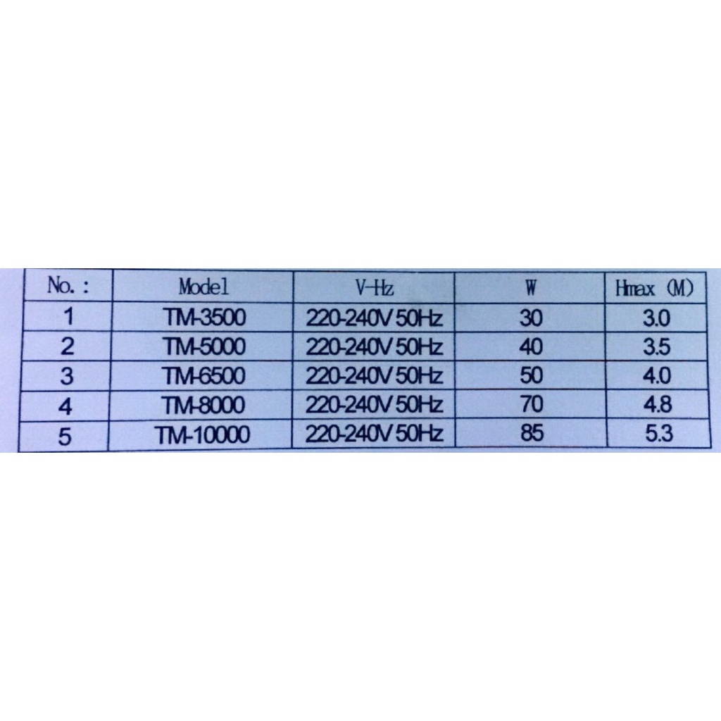 Bơm Nước Hồ Cá JEBAO TM 10000 - TM 8000  - TM 6500 - TM 5000 - TM10000 TM8000 TM6500 TM5000