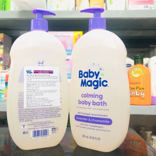 Tắm gội Baby Magic màu tím 887 ml