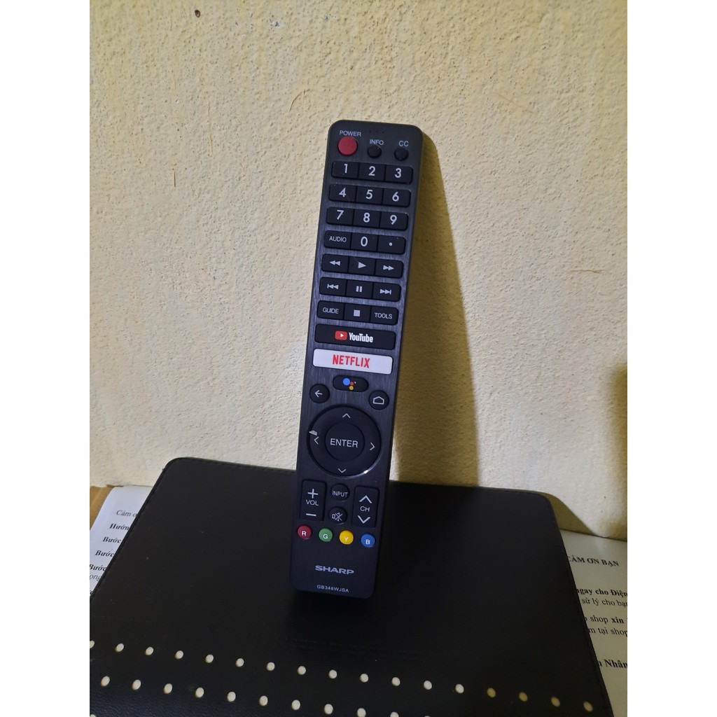 Remote Điều khiển tivi Sharp giọng nói GB346WJSA - Hàng mới chính hãng 100% Tặng kèm Pin!!!