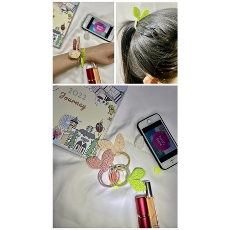 Scrunchies - Dây cột tóc đẹp Handmade nhiều mẫu làm bằng len - sợi