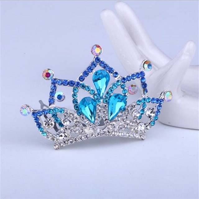 Cài tóc vương miện công chúa đính đá lấp lánh