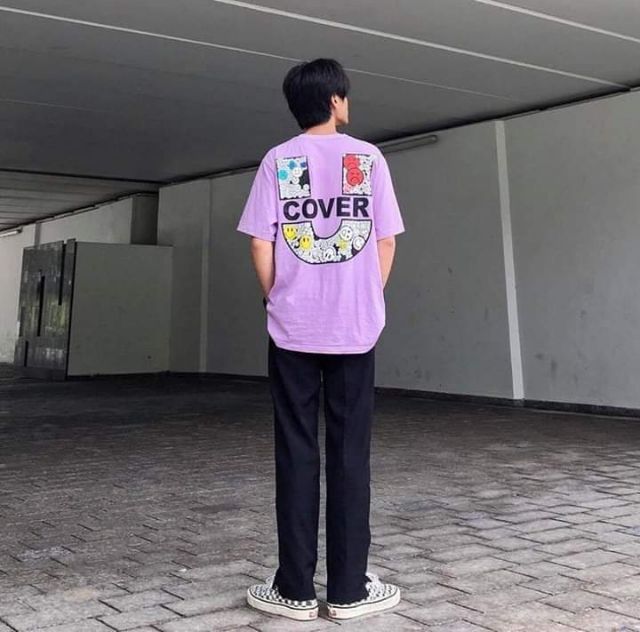 Áo Thun Unisex Tím Hottrend Cover U Hình Thật