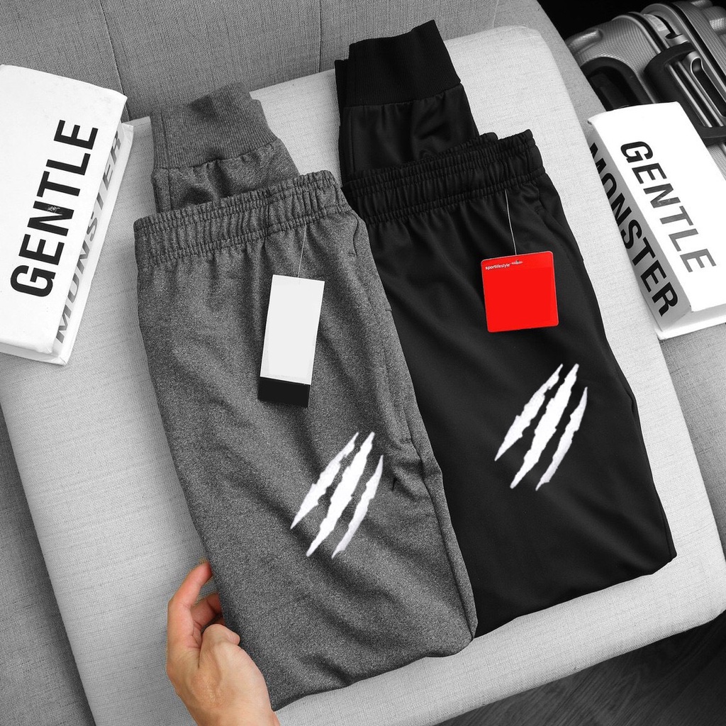 Quần thể thao nam jogger dài vải thun loại 1 phong cách hàn quốc Cá Tính Logo in chuyển Nhiệt cao cấp Vietanfashion