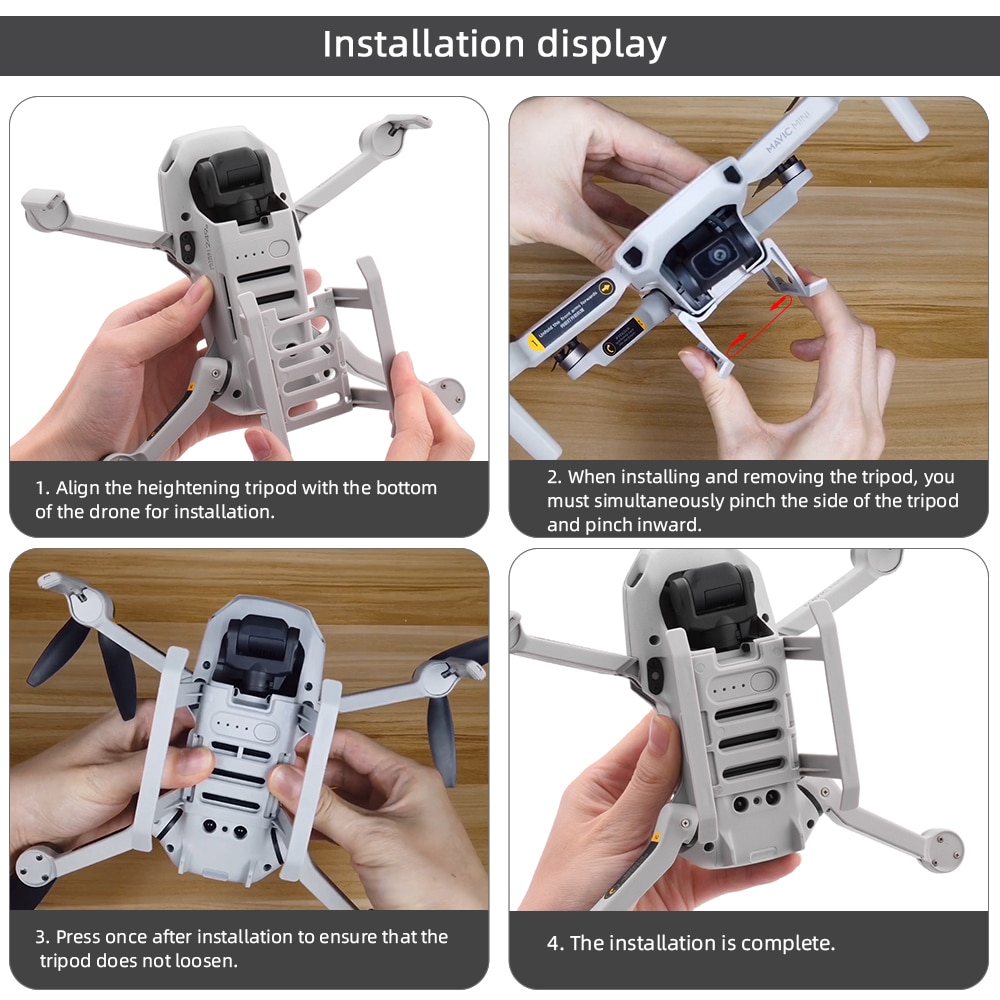 Chân Đế Hạ Cánh Dễ Tháo Lắp Cho Drone DJI mavic mini/DJI mini 2/mini SE/ mavic mini 1/2
