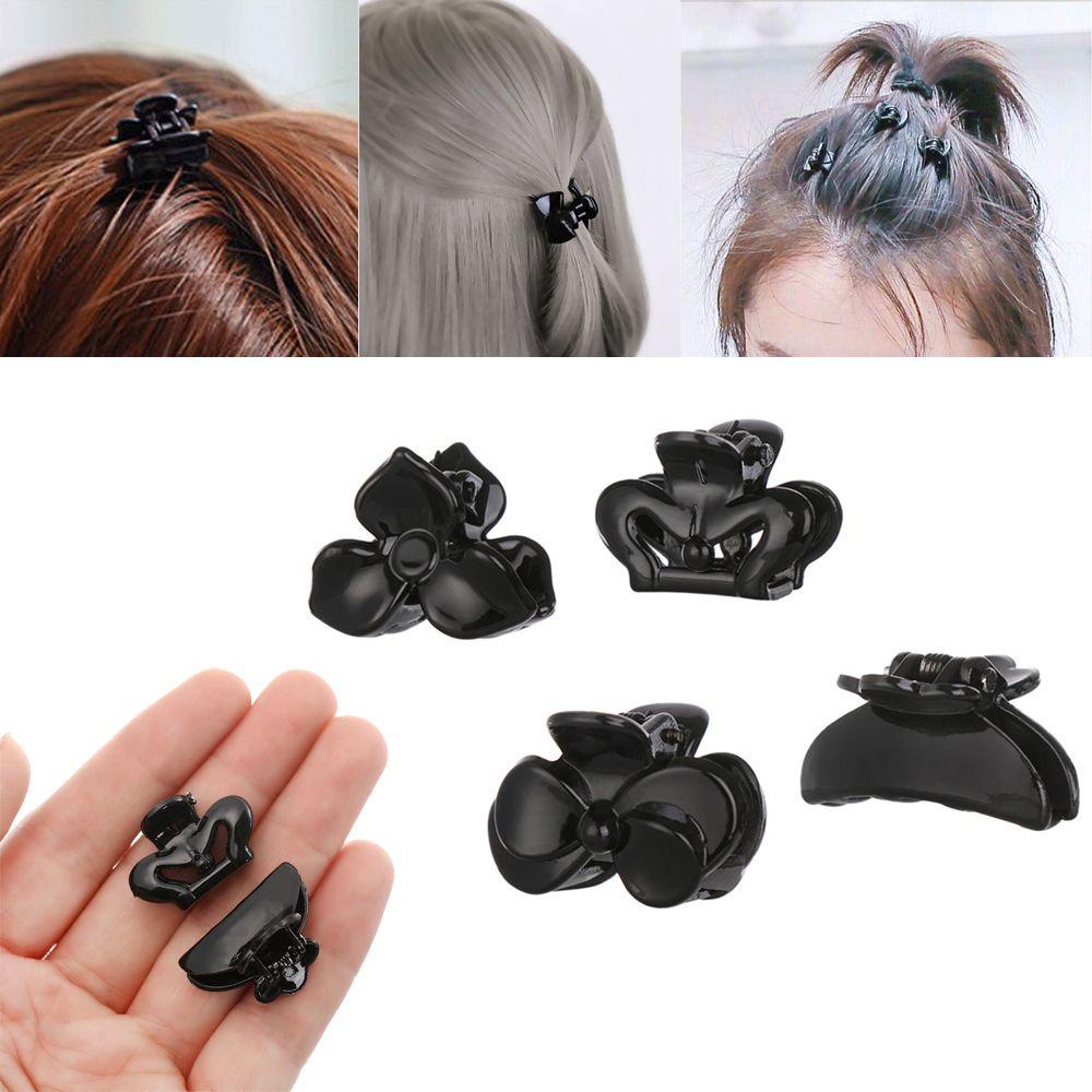 Kẹp Càng Cua Bằng Nhựa ABS Màu Đen Thời Trang Cho Bé