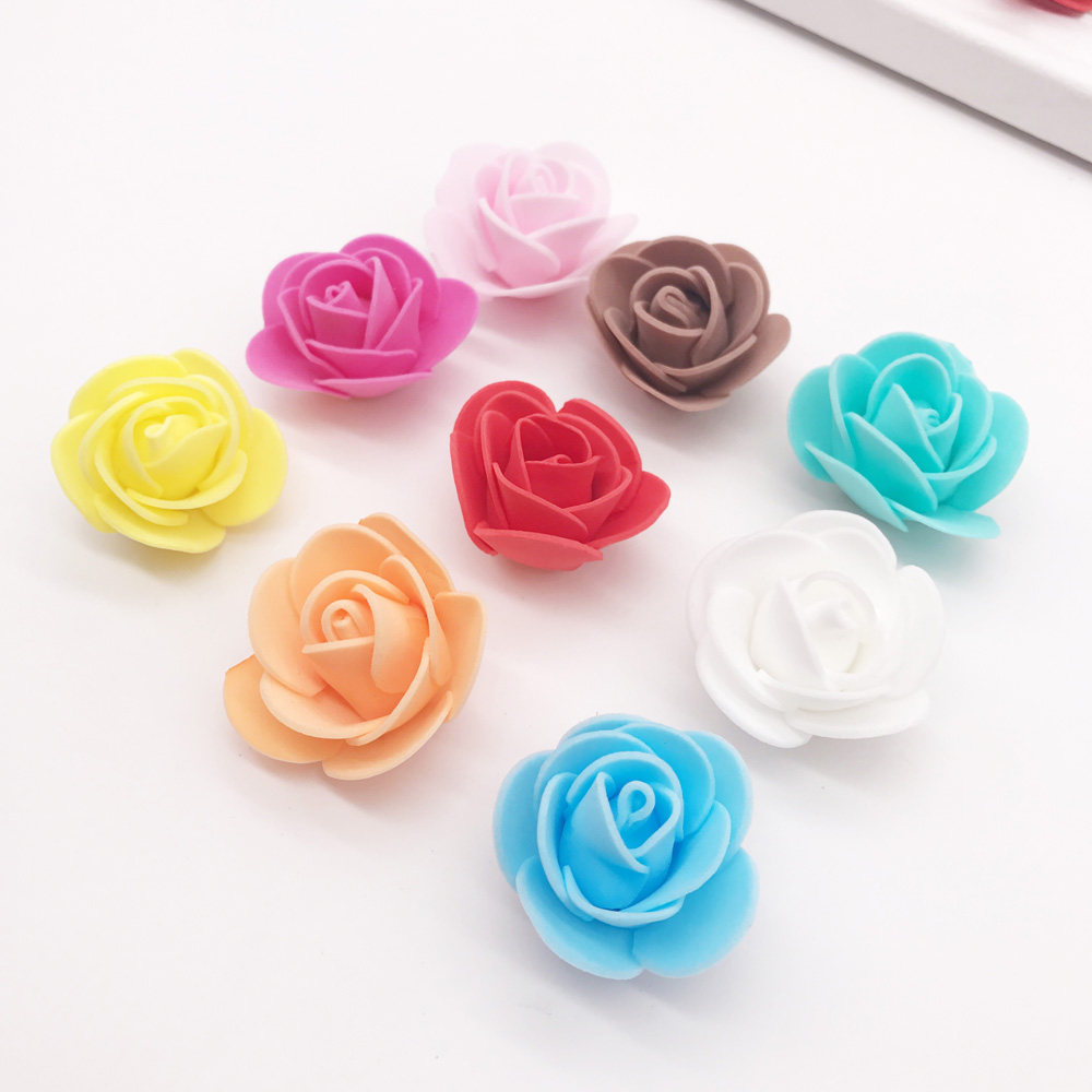 Set 100 Bông Hoa Hồng Xốp Mềm Trang Trí Đám Cưới Tiện Dụng