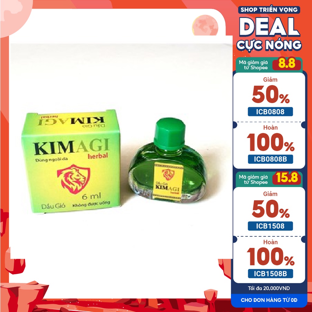 Dầu gió KIMAGI herbal - Sản phẩm của cty dược Agimexpharm