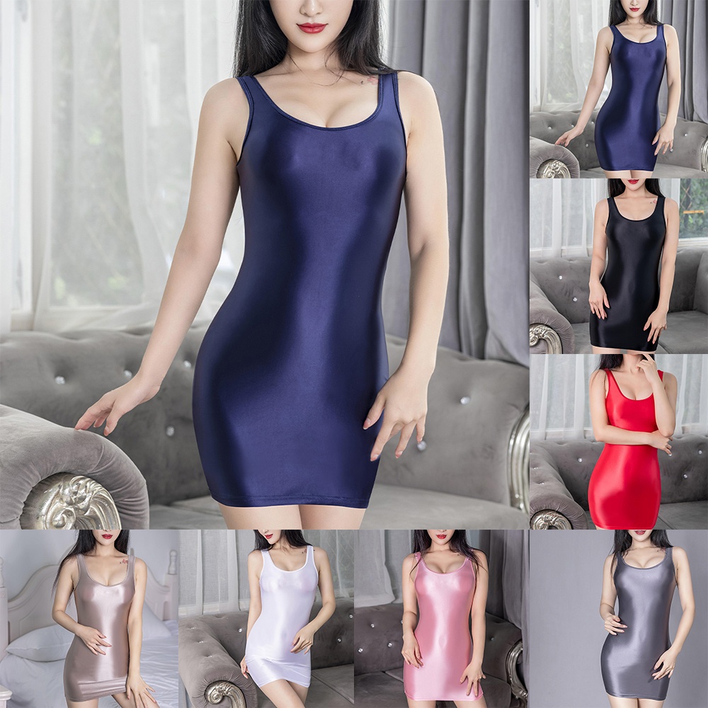 BBHOOD~Women Dress Clubwear Comfort Cosplay Evening Oil Party See Through Sexy Sheer