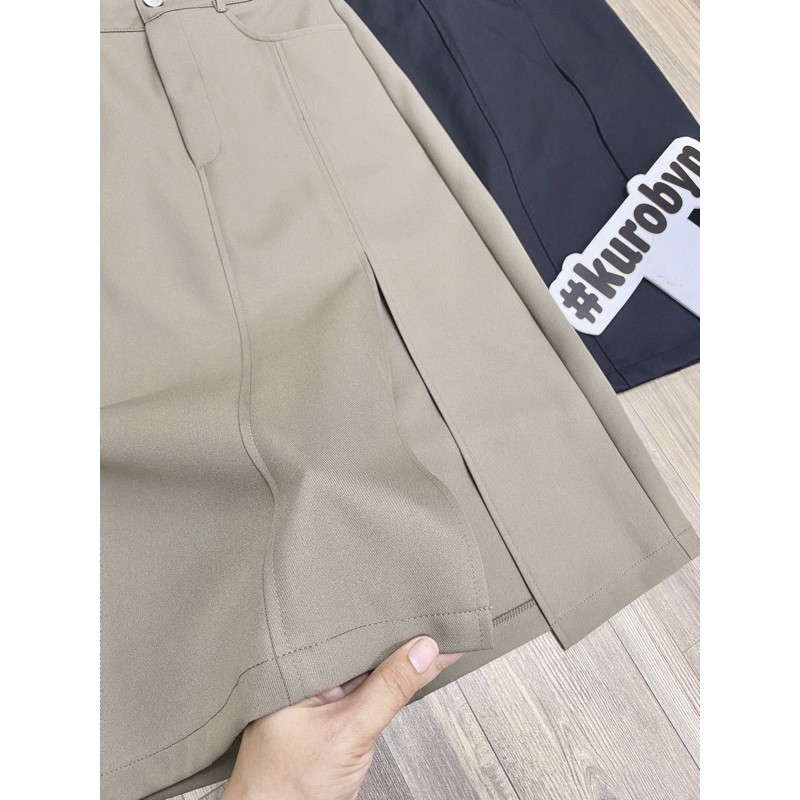 Váy kaki dài xẻ lai 2 màu (S/M/L) | BigBuy360 - bigbuy360.vn