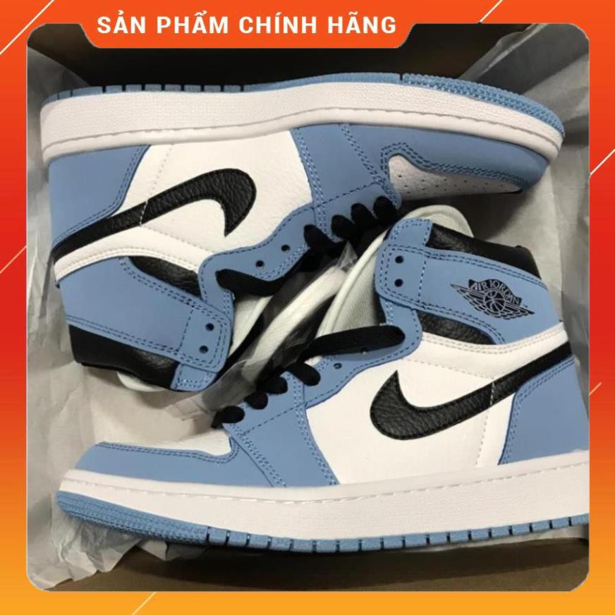 Giày Jordan 1 High University Blue [FULL BOX] Giày Thể Thao Jordan Xanh Móc Đen, Giày JD1 Cổ Cao Cao Nam Nữ Hot 2021 | BigBuy360 - bigbuy360.vn