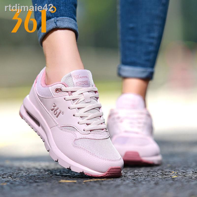 Giày thể thao nữ▥361 ° Ladies Running Shoes Giày nữ đệm khí thể thao phụ độ lưới thoáng hấp thụ sốc chạy bộ chống