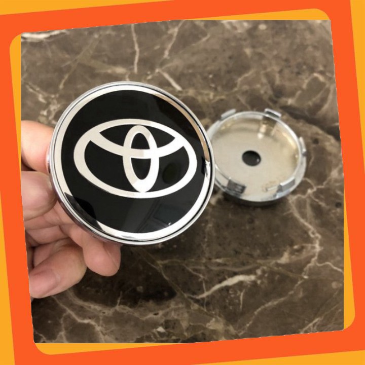 Logo chụp mâm, ốp lazang bánh xe ô tô Toyota đường kính 60mm S1