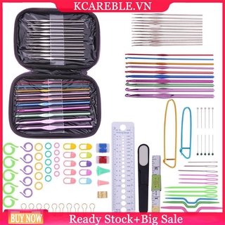 Bộ 22 Kim Móc Len Dùng Làm Đồ Thủ Công Kèm Túi Phụ Kiện