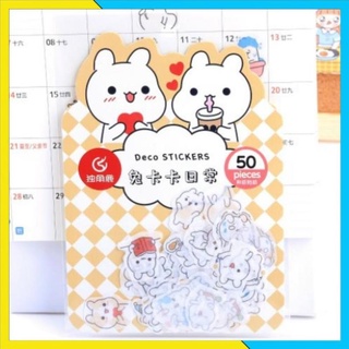 [FREESHIP] Sticker, hình dán con thú bịch nhiều miếng cute