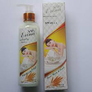 Sữa tắm trắng da sữa non & lúa mạch erina 300ml
