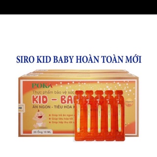 Combo 10 hộp Siro kid baby poka