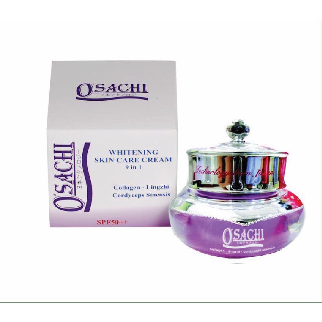 Kem dưỡng trắng da cao cấp Osachi tinh chất collagen linh chi đông trùng hạ thảo