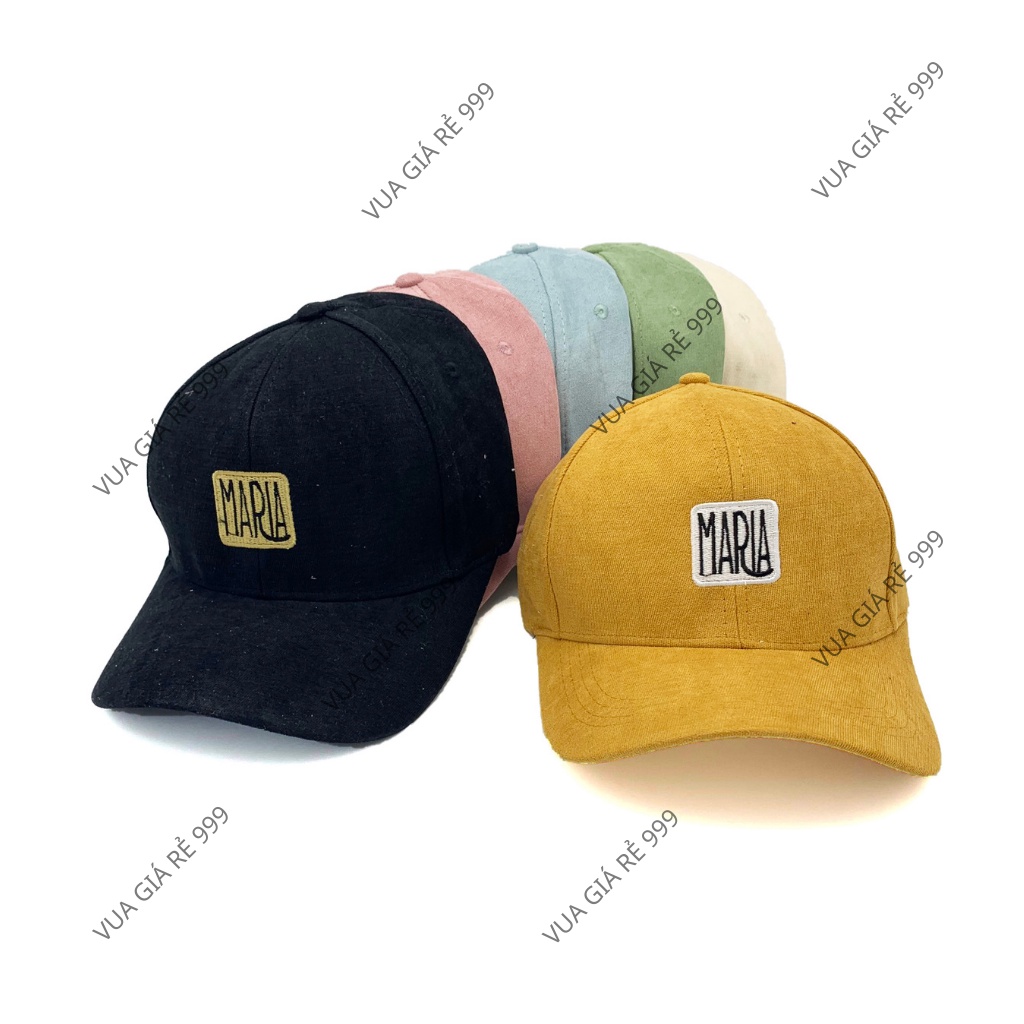 Mũ lưỡi trai, Nón kết chất nỉ nhung thêu chữ phong cách Ulzzang form unisex nam nữ M04