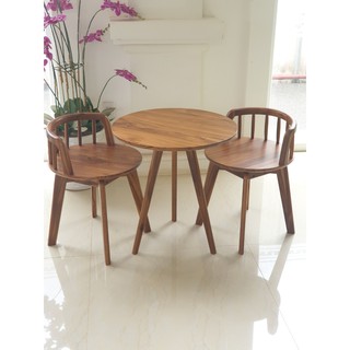 Bàn gỗ tròn cao cấp SeSan