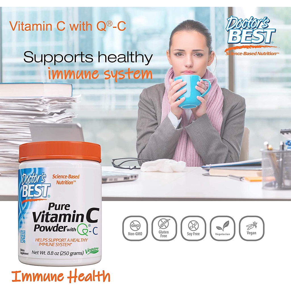 Bột Doctor's Best Vitamin C Powder with Quali-C 250g