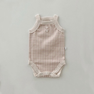 Áo Liền Quần Sọc Ca Rô Cho Bé
