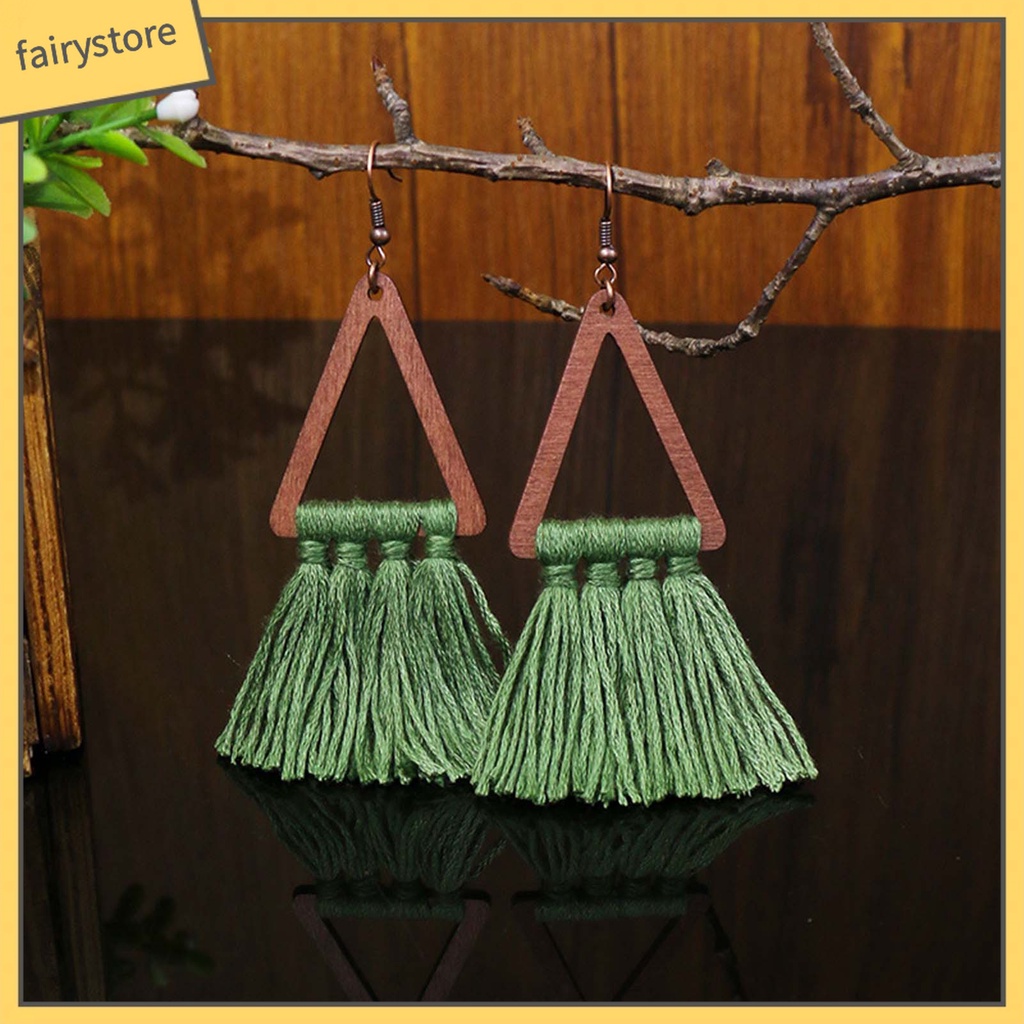 1 Đôi Khuyên Tai Phong Cách Bohemian Thời Trang Cho Nữ