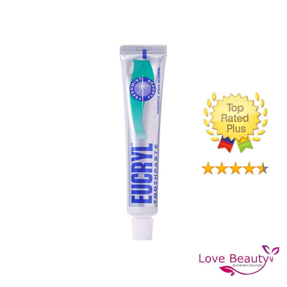 Kem Đánh Răng Bạc Hà Tẩy Trắng Eucryl Toothpaste 62g