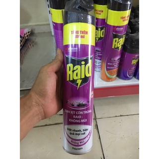 Xịt muỗi, côn trùng Raid chai 600ml