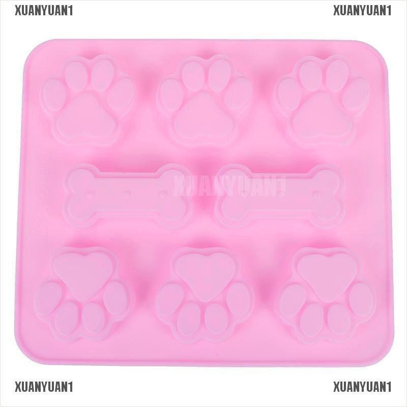 1 Khuôn Làm Bánh Hình Xương Chó Bằng Silicone
